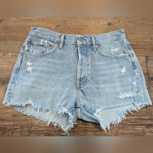 Agolde Parker Vintage Cut Off Short In Swapmeet Size 26